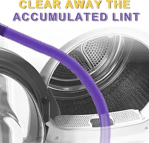 Dryer Vent Cleaner Kit, Lint Vacuum Attachment  Adapter Compatible with  V7/V8/V10/V11/V12/V15 Cordless Vacuums (Purple)