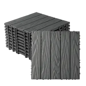 Plastic Interlocking Deck Tiles, 27 Pack, 11.8"x11.8" Waterproof Flooring Tiles for Indoor and Outdoor, Patio Floor Decking Tiles for Porch Poolside Balcony Backyard eggbeater