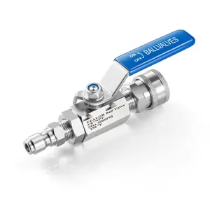 Pressure Washer Ball Valve 3/8" Quick Connect Shut Off Ball Valve for Power Washer Hose, 5000PSI, Stainless Steel