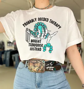 Turquoise and Therapy Tee
