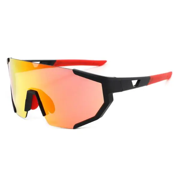 TUKOOL Cycling Sports Sunglasses Men Women - TR90 33g Half-Frame, High-Clarity UV400 PC Lenses for MTB Running Baseball