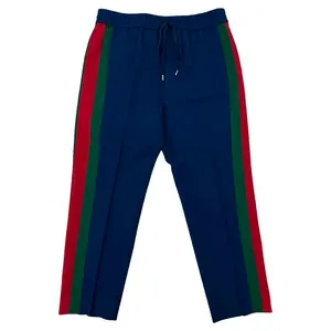 Pre-owned GUCCI Cotton Small Leather Goods Wool Mohair Pants