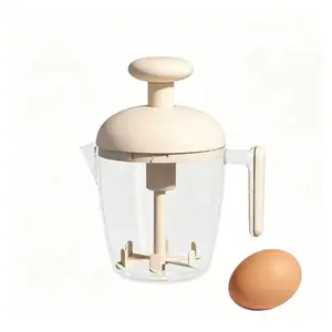 Hand-Press Egg Beater Cup – Whisk, Strain & Whip Effortlessly!