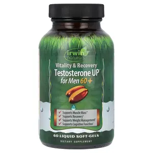 Irwin Naturals Testosterone UP for Men 60+, 60 Liquid Softgels
