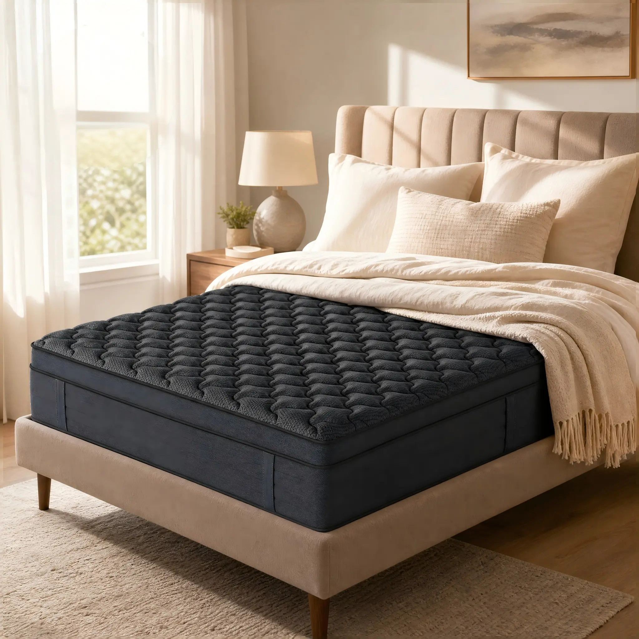 12'14 inch Gel Memory Foam Mattress Twin Full Queen King Size Mattress Individual Pocket Independent Springs Hybrid Medium Firm Mattress in a Box Pressure Relief Breathable & CertiPUR-US Certified high quality mattress DealsforYouDays SummerWins memorial