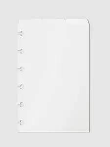 Blank Top Tab Planner Dividers | Low Profile | Matte