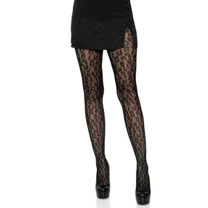 Leopard Net Tights