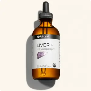 Blisque LIVER + - Certified Organic Herbal Supplement for Liver Detox, Cleanse, and Repair - Healthcare Organic Vitamin Dietary