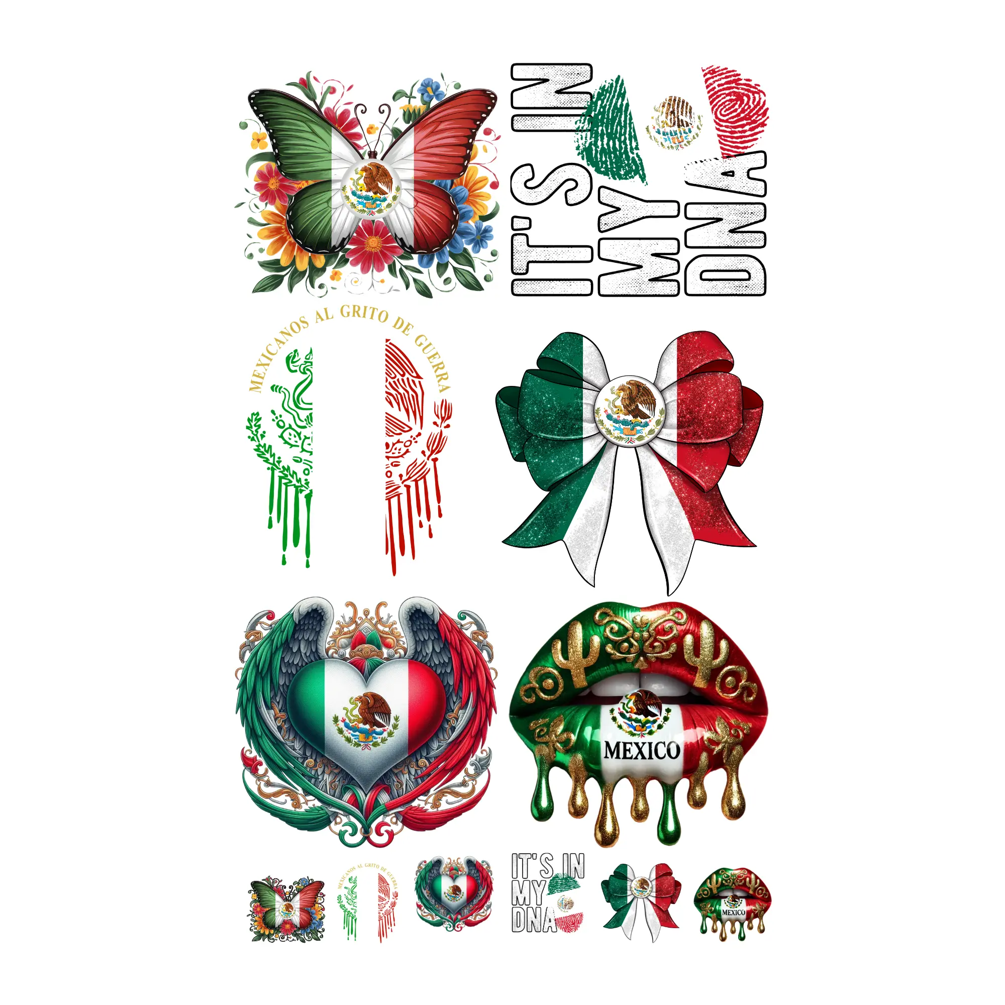 Mexico - Shirt Transfers Gangsheets
