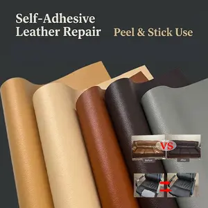 leather sticker Leather Repair Patch Extra Large 20x54 Inch - Self-Adhesive Waterproof Leatherette Patch Roll for Couch Sofa Car Seat Boat Seat Furniture Repair DIY