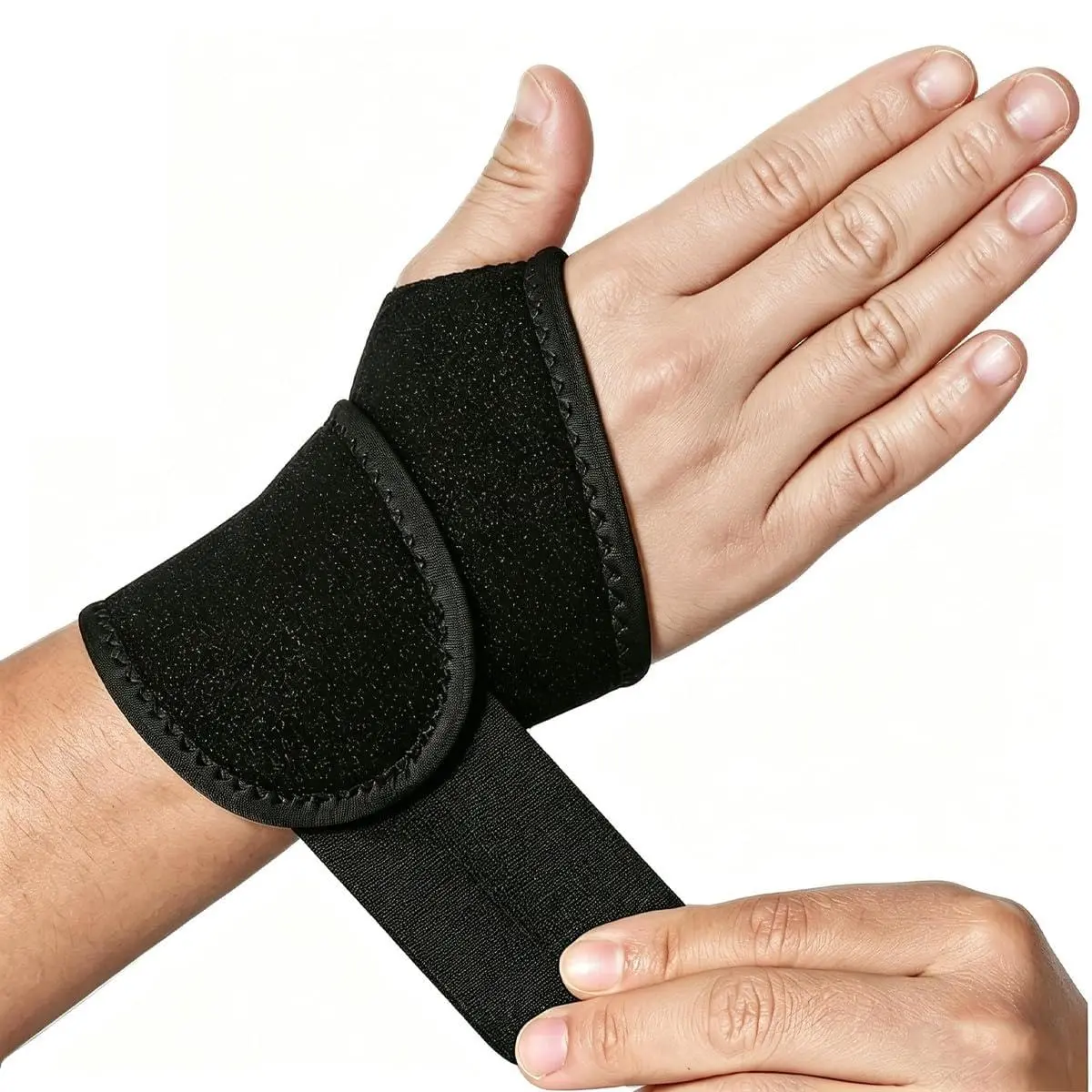 2 Pack Wrist Brace Compression Support Wraps Adjustable Wrist Straps for Carpal Tunnel Arthritis Tendonitis Joint Pain Relief Fitness Hand Support Sleeves campingessentials