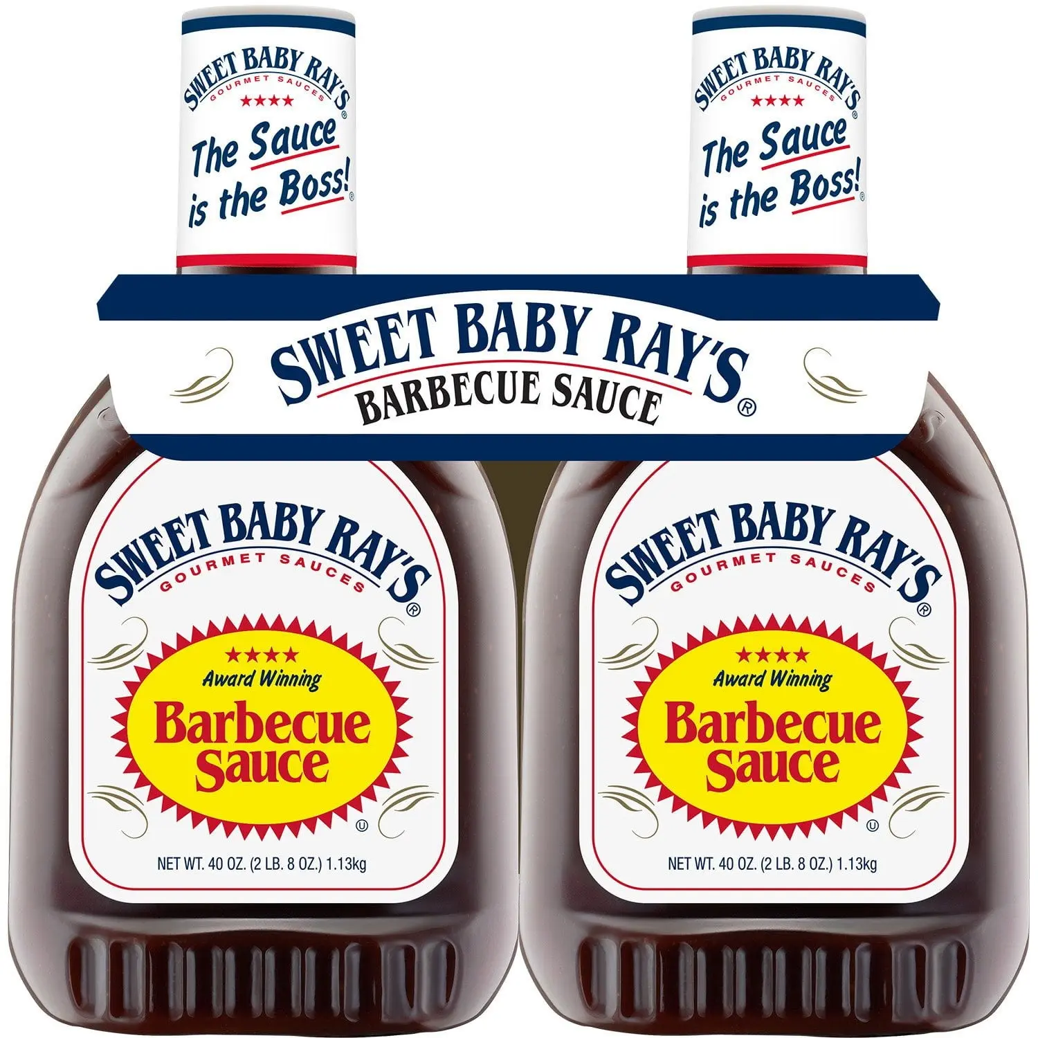 Sweet Baby Ray’s Barbecue Sauce, 40 oz., 2 Pack – Original Award-Winning BBQ Sauce, Thick & Sweet Smoky Flavor, Versatile Grill Sauce, Marinade & Dip for Ribs, Chicken, Burgers & More