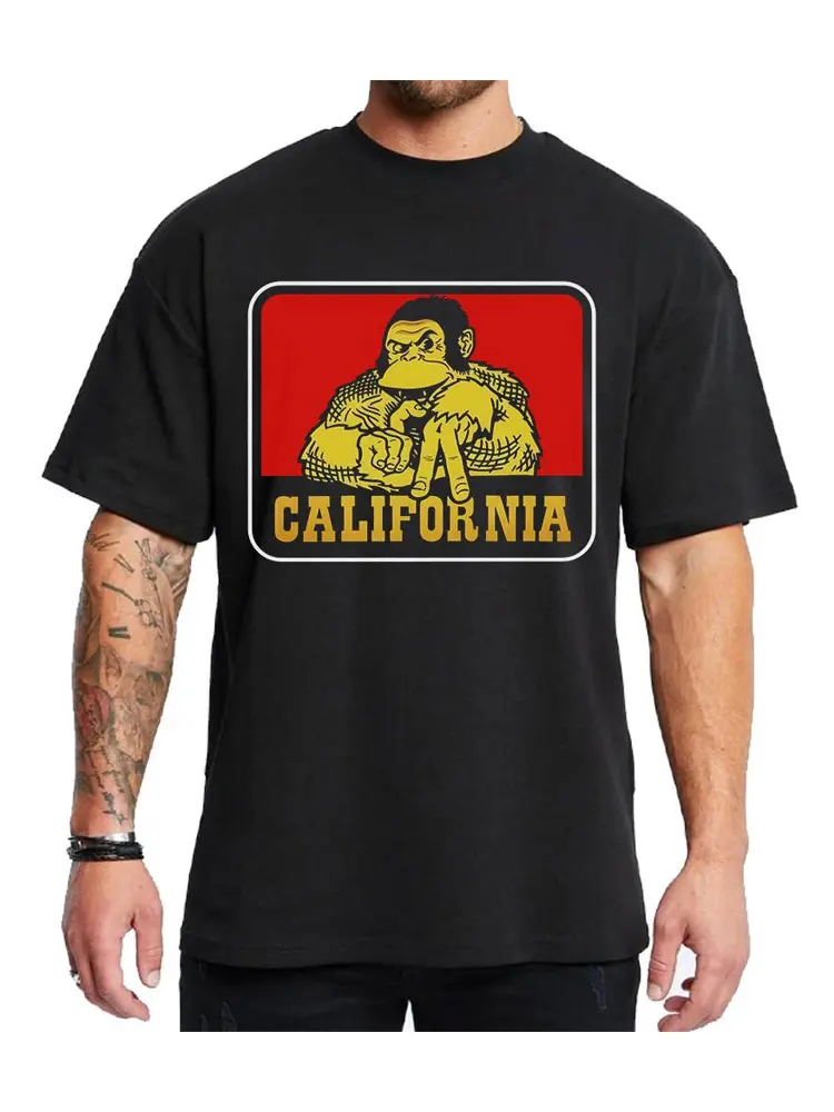 California Monkey LA Chicano Clothes Chicana Cholo Chola Style Clothing Unisex Hoodie Medium Heavy Sweatshirt for Men & Women Streetwear