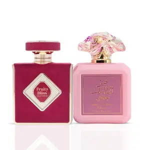 Fruity Bliss Eau de Parfum Spray 100ml (3.4 oz) & Pink Blush Shams Al Emarat Khususi Eau de Parfum Spray 100ml (3.4 oz) (Bundle)
