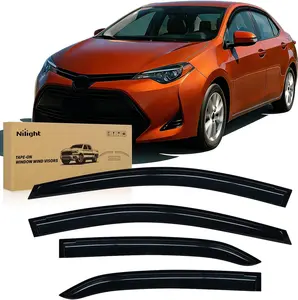 Nilight Window Rain Guards for Toyota Corolla 2014 2015 2016 2017 2018 2019, Out-Channel Window Visors Vent Wind Deflectors-4PCS