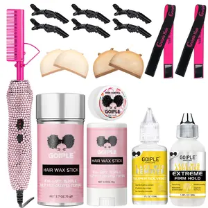 18 Counts Diamond Hot Comb Set Adjustable Temperature Electric Hair Straightener Brush for Wigs Heat Free Styler Multifunctional Styler