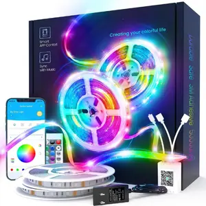 New Deal - LED Lights Strip 100 FT, LED Lights for Bedroom 100ft, RGB Rope Light for Room, Bluetooth APP Control,Color Changing Strip, Sync with Music,para Cuarto, for Bedroom Home Party Decoration