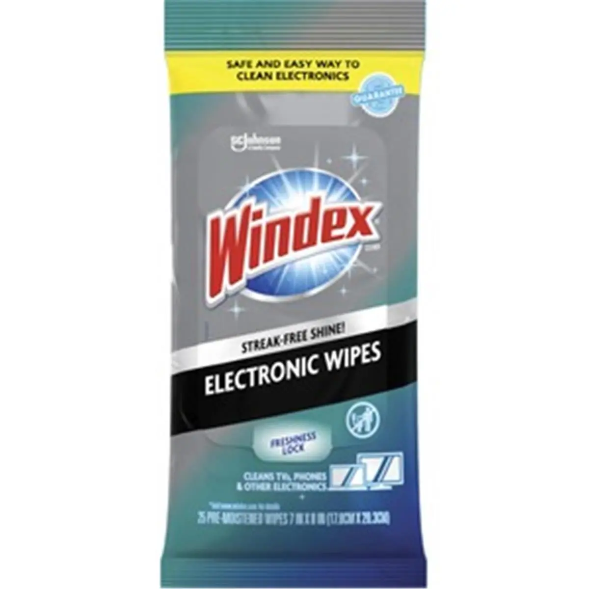 212 MAIN Ammonia-Free Electronic Screen Cleaning Wipes - 7x8 in Handheld Household Supplies, 25-Count Pack with Pouch, Maintains Freshness, TV-Compatible, Smudge-Proof, No-Rinse, SJN319248CT