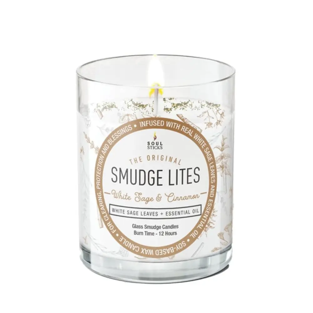 White Sage and Cinnamon Smudge Cleansing Candle