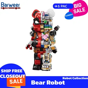 [BARWEER](SHIP FREE) Bear Robort Model Closeout Sale Robort Collection Gift Toys Bricks