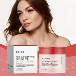 OUHOE Exfoliating Salicylic Acid Pads for Facial Cleansing — Clarifying, Hydrating, Softening Skin Touch