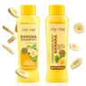 ANYELUZ Banana Hydrating Sulfate-Free Shampoo and Conditioner Set - Artificial Additives-Free Haircare Cleanser Duo for Adults' Dry, Damaged, Color-Treated Hair, Frizz Control, Shiny Bounce