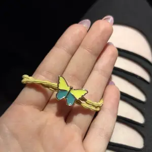 Yellow butterfly bracelet