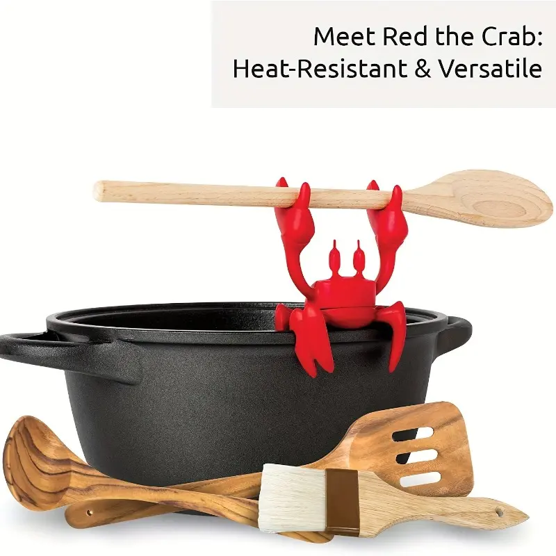 1pc Multi-functional spoon rest and steam release, slip-resistant, heat resistant, Kitchenware Home