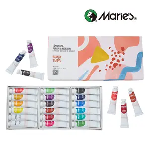 18-Count Gouache Paint, 12ml Tubes - Vibrant, Opaque Gouache Paint for Art, Posters & Crafts
