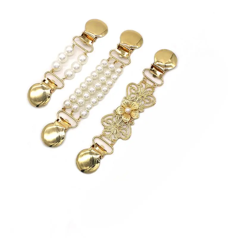 Vintage Metal Buckle, 3 Counts Fashionable Sweater Shawl Alloy Clips, Casual Charms Dress Shirt Versatile Alloy Brooch Clips for Daily Ceremony Wedding Work Travel, Fashion Accessory, Alloy Brooch Pin, Durable Metal Pins