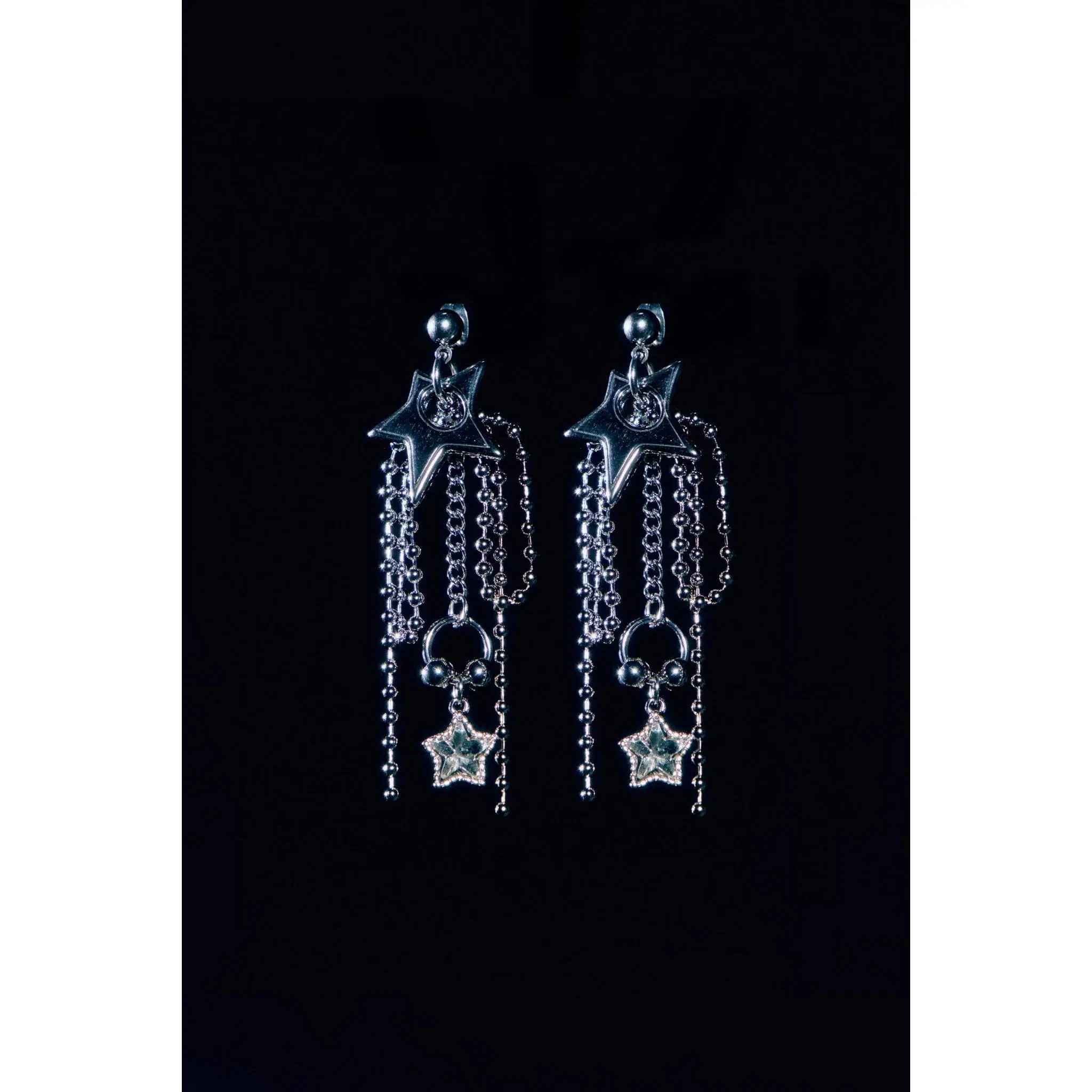 STAR RIBBON DROP EARRINGS