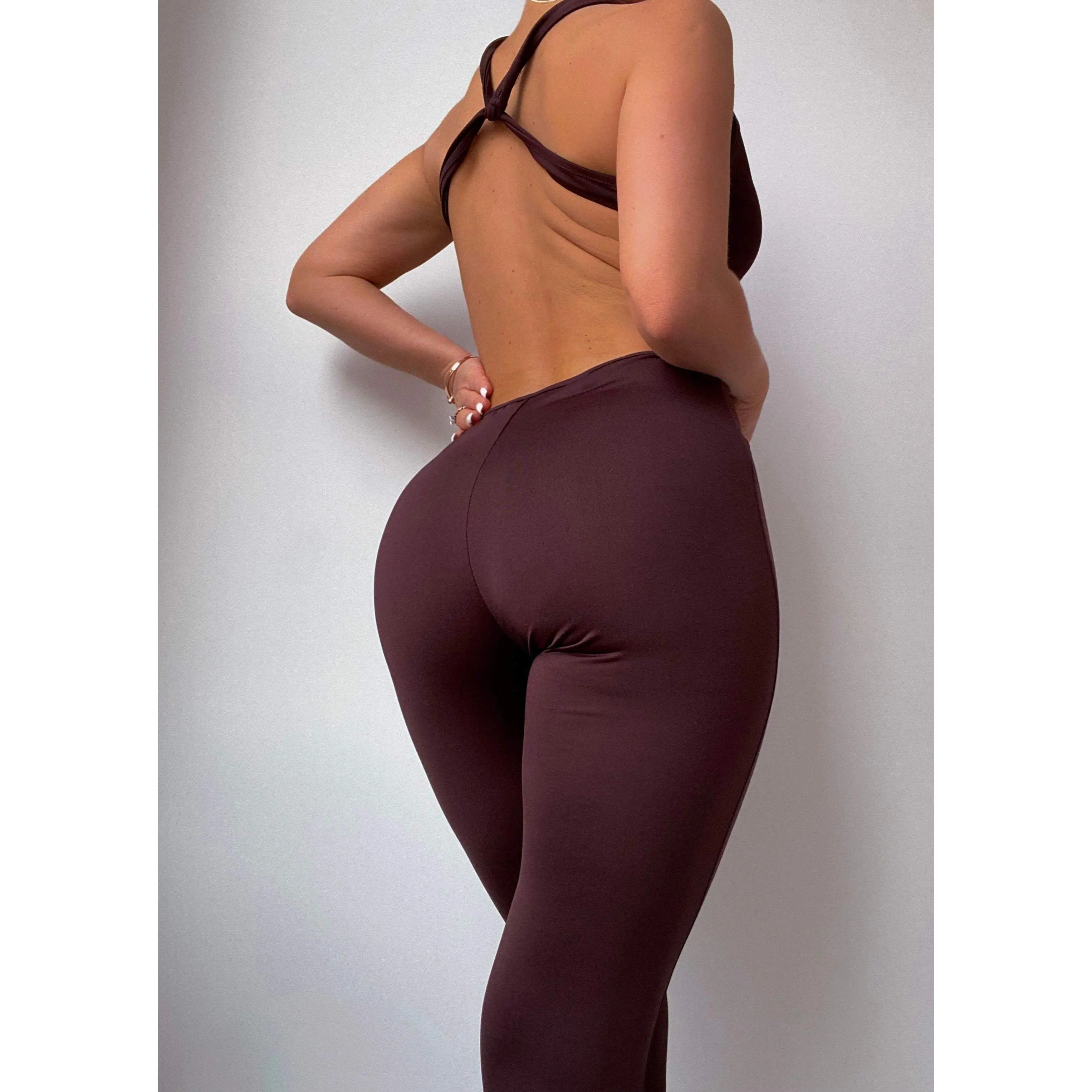 Orchid Jumpsuit in Chocolate