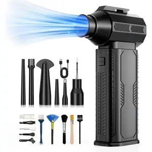 Duster, 130,000RPM Ultra- Cordless Electric Air Duster with 8000mAh Rechargeable , 4-Gear Adjustable Air Blower for Keyboard, , ,  Cleaning