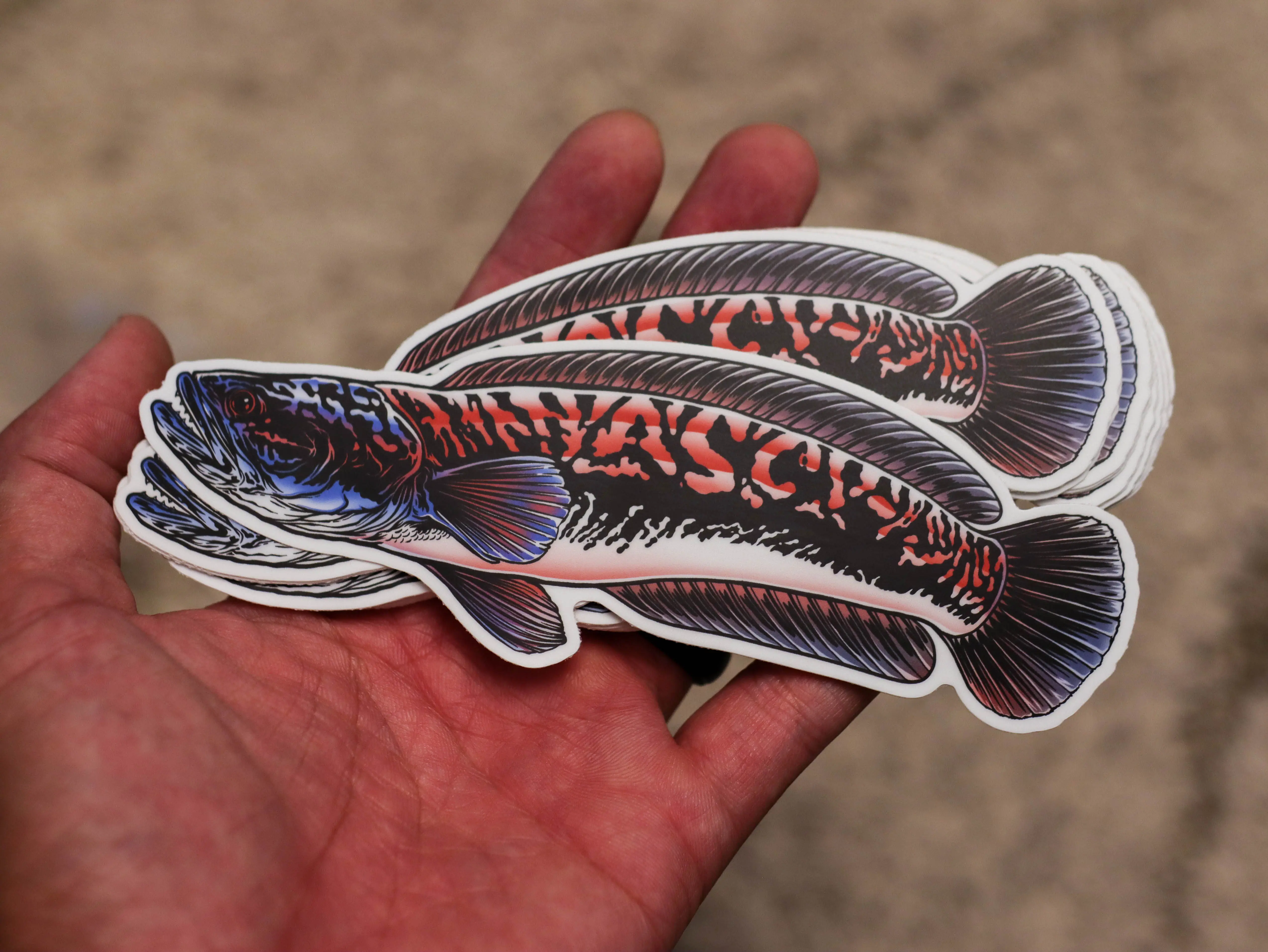 Giant Snakehead Sticker