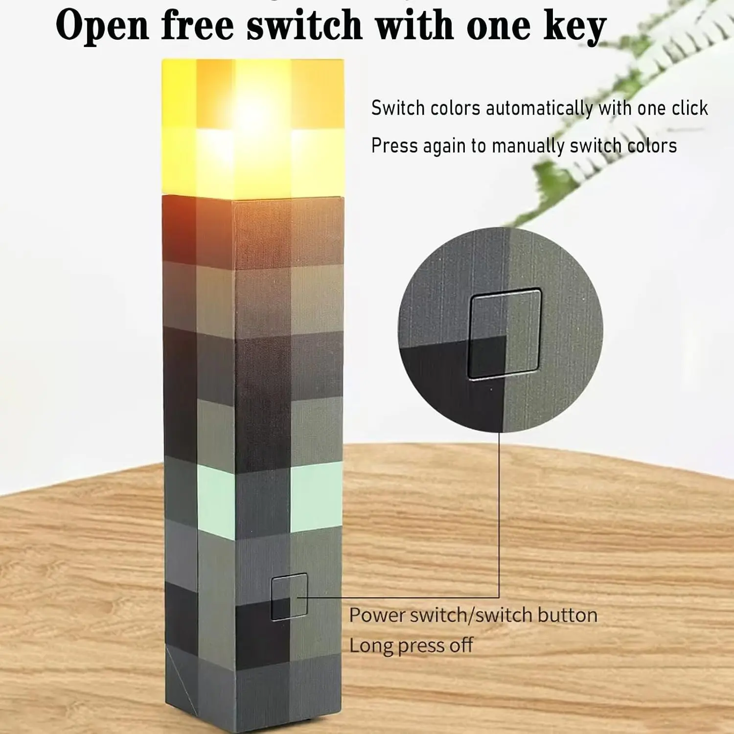 Glowing Wall Light Flashlight - USB Rechargeable Night Light, 4 Lights - Wall Mounted or Handheld LED Lighting, Kids Bedroom Decor