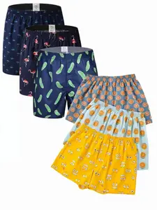 Mens Boxer Shorts Funny Boxers Sleep Short Plaid Cotton Loose Woven Boxers for Men Lounge Wear essential shorts shorts for the summer shorts for summer summervibes