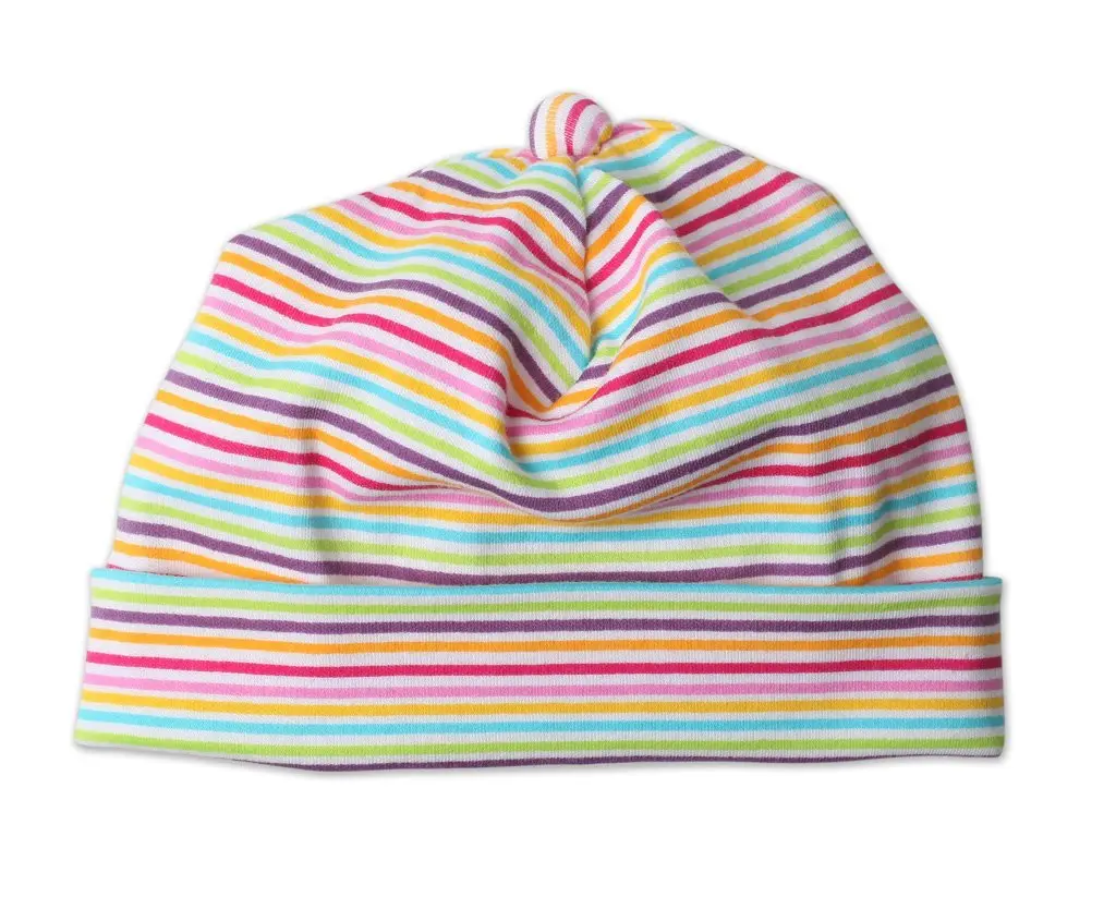 Rainbow Stripe Baby Beanie