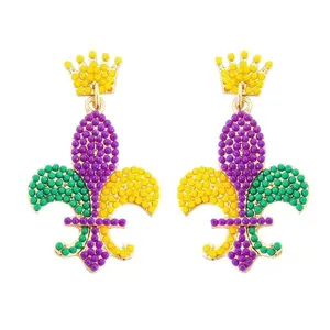 Mardi Gras Earrings