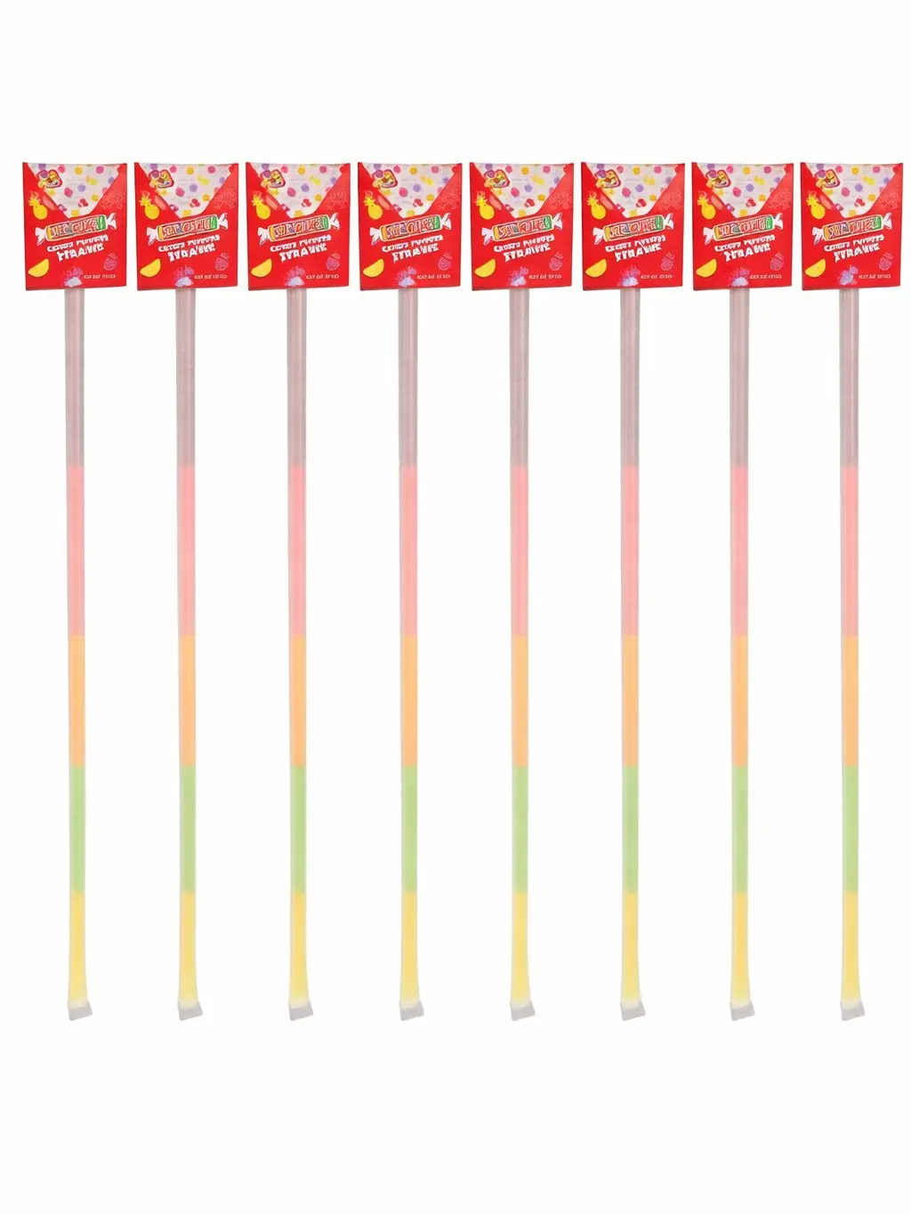 Smarties Candy Powder Straws 0.37oz, 12-Count Assorted Fruity Flavors