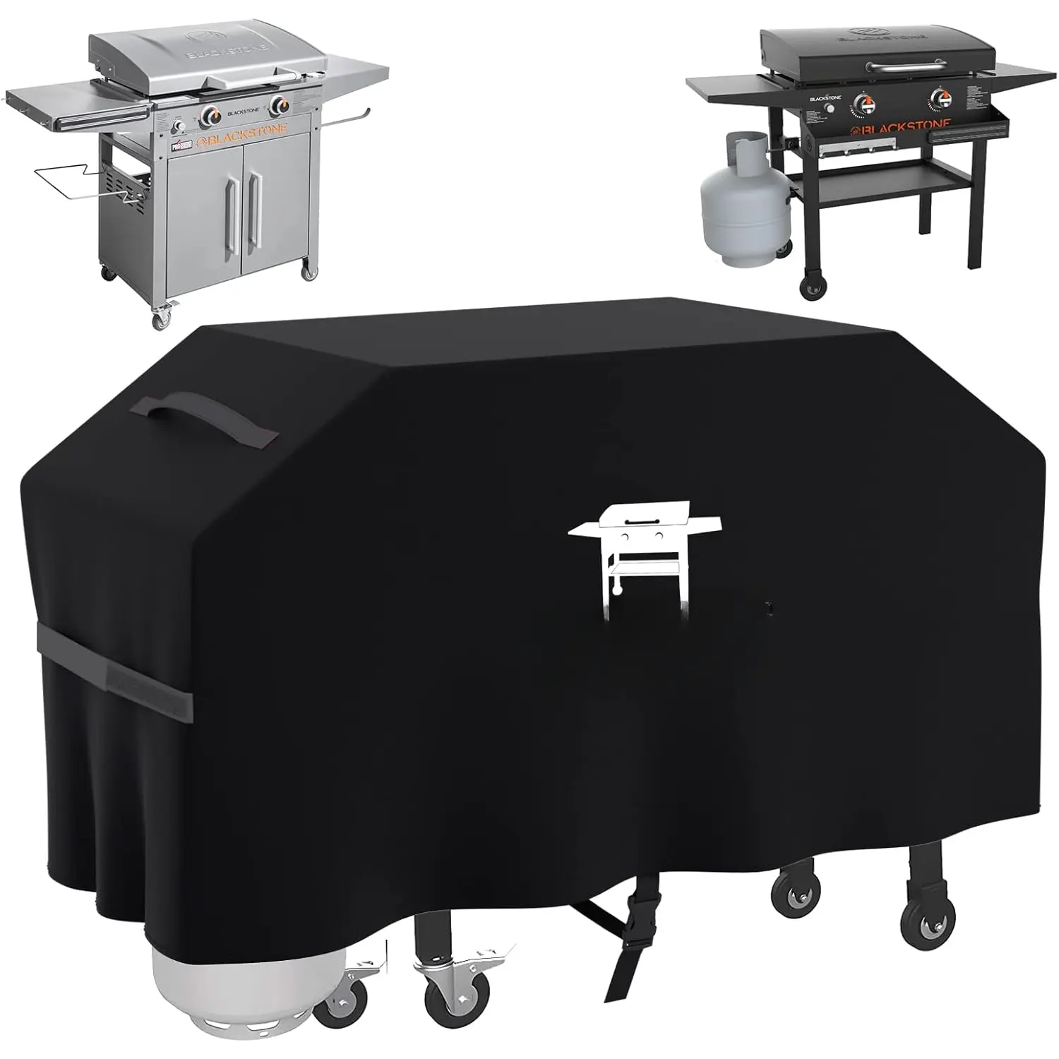 Griddle Cover Fits for Blackstone 28 inch ProSeries Grill, 60 inch Flat Top 5483 Grill Cover for Griddle with Hood Cover, Outdoor Heavy Duty  28" Grill Cover Fit Blackstone 1883, 1924