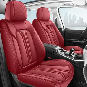 PU Leather Car Seat Cover, Creative Trendy Wear-Resistant All-Season Universal Seat Protector, Odorless Full Coverage Cushion Cover, Car Seat Protectors