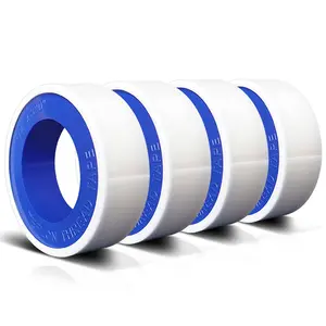 4 Rolls 1/2 Inch(W) X 520 Inches(L) Teflon Plumbers Tape,Pipe Sealing & Plumbing Thread Tape,PTFE Water Sealant Seal for Shower Head,White