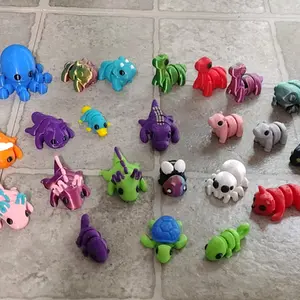 3d Printed Micro Mini Handpicked Flexi Creatures