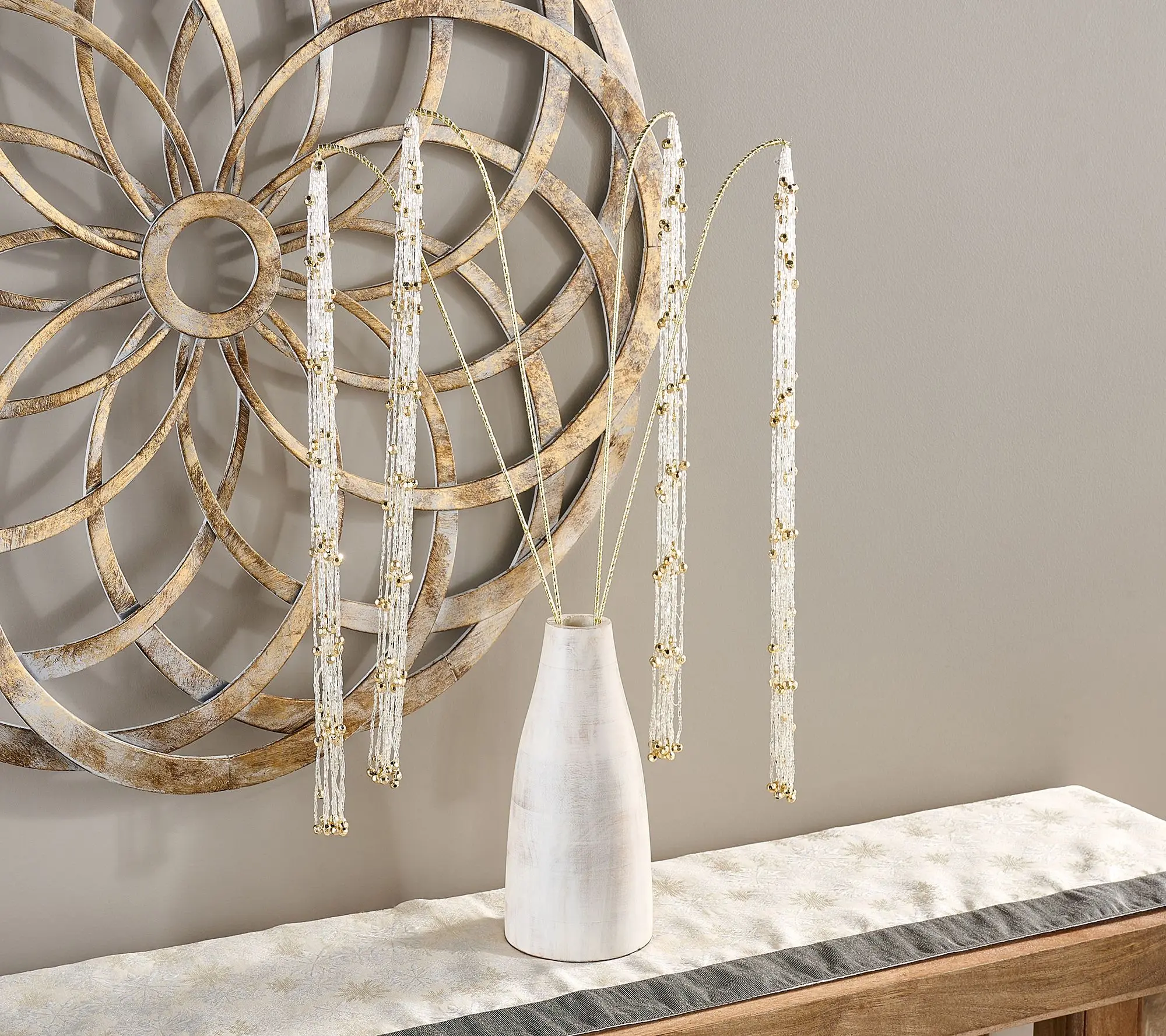 Martha Stewart Set of 4 20" Waterfall Crystal Picks