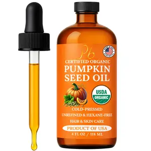 USDA Organic Pumpkin Seed Oil 4 oz | Hair & Skin Oil | Cold-Pressed | Made in USA