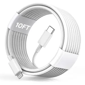 USB C to Lightning Cable [MFi Certified] 10FT iPhone Fast Charger Cable Power Delivery Type C Charging Cord Compatible with iPhone 14 13 12 11 Pro Max X XS XR 8 7 6s Plus SE Devices