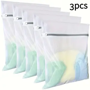 Mesh laundry bag for delicate clothing, underwear and sweater, essential for home, travel and dormitory, household laundry accessories, washable bag, underwear storage, lightweight bag, zipper bag, laundry organizer, Wash Bags, Laundry Products