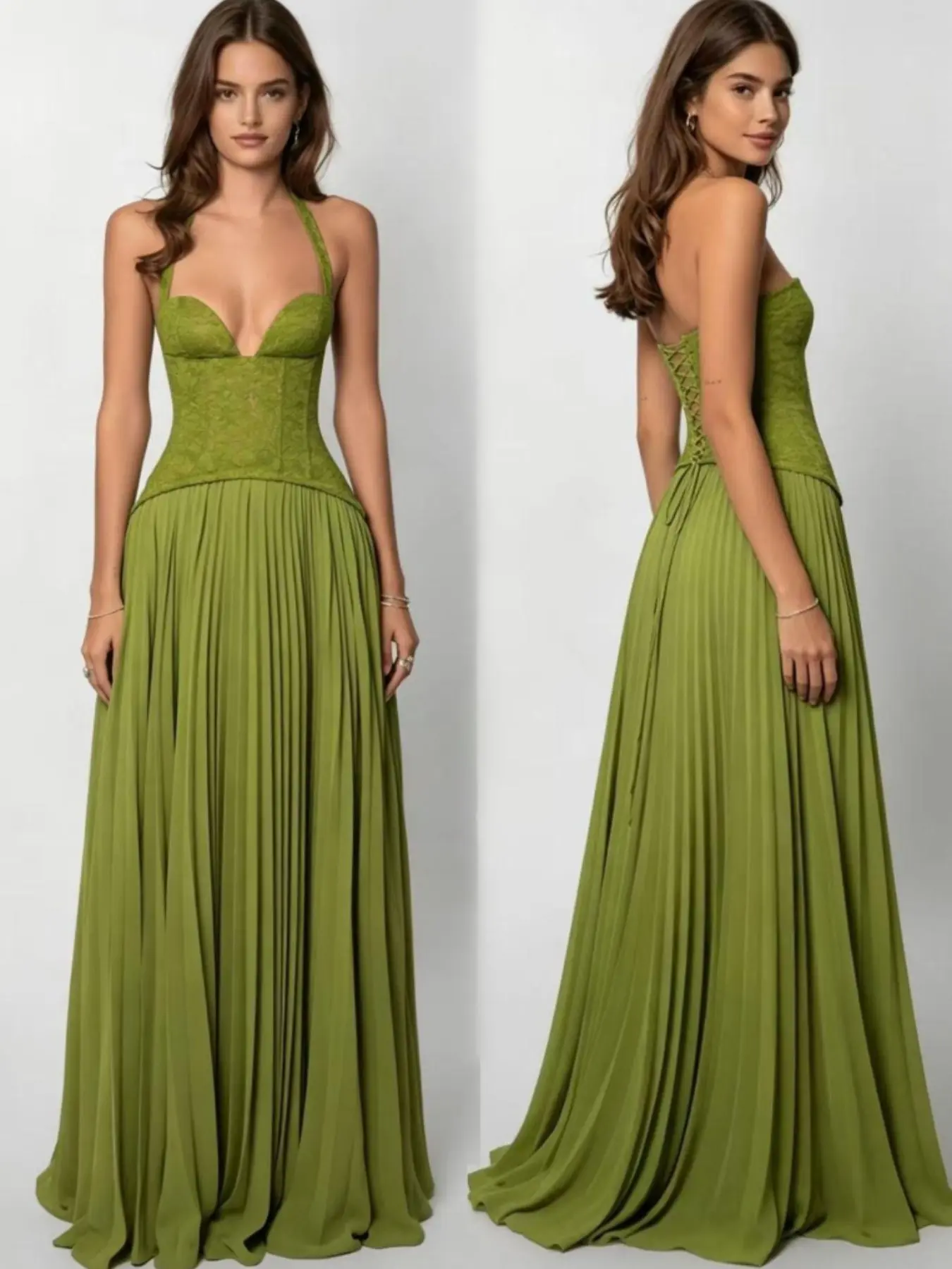 Women's Fashion Elegant Sexy Solid Color Dress, Sleeveless off Shoulder Backless Design, Comfortable Soft Fabric, Party Wedding Bridesmaid Elegant Chic Gown, Beautiful Gowns
