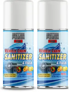 MotorPower Care 505 Vehicle Cabin Sanitizer – Professional Fogger for Bacteria, Mold & Odor Removal (Pack of 2)