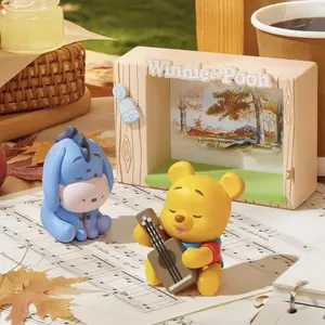 [NEW SPECIAL] Disney Winnie the Pooh Series Autumn Adventure Landscape Blind Box Figurines Fall Themed Collectibles Adorable Golden Vibe Display Pieces Ideal Shopping Christams Holiday Gift for Fans & Collectors